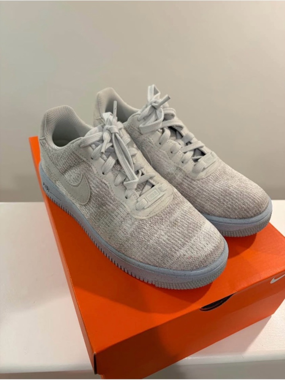 Nike Air-Force 1 Flyknit Chambray Blue Sneakers